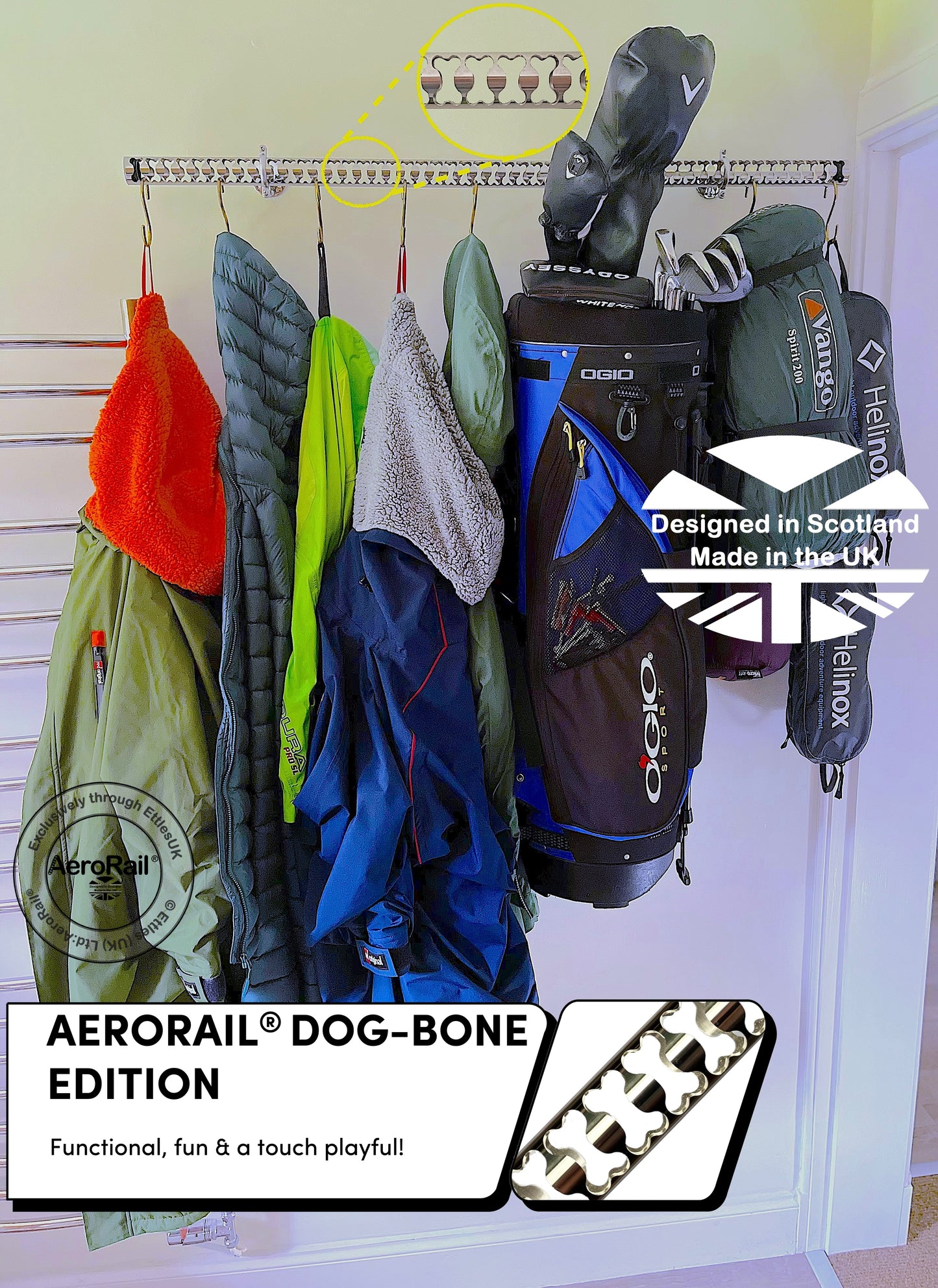 AeroRail®: Dog-bone Edition, 1 metre length