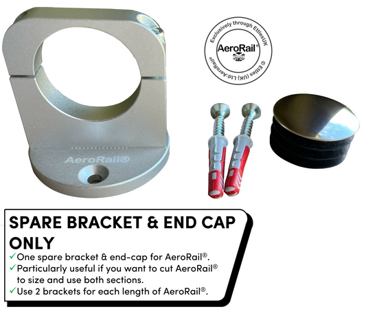 AeroRail®: spare bracket & end-cap (sold individually)